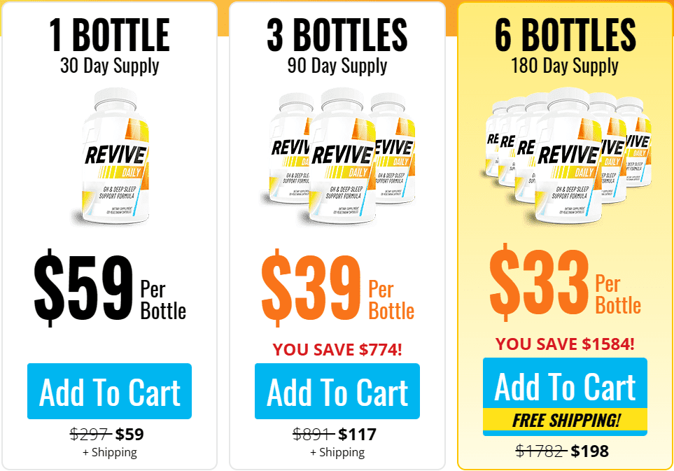 Revive Daily Pricing